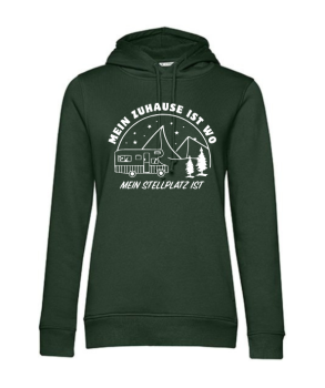 Hoodie "Zuhause ist, wo mein Stellplatz ist"
